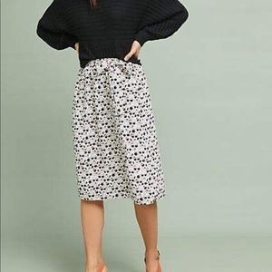 Porridge elastic waist tie getaway skirt